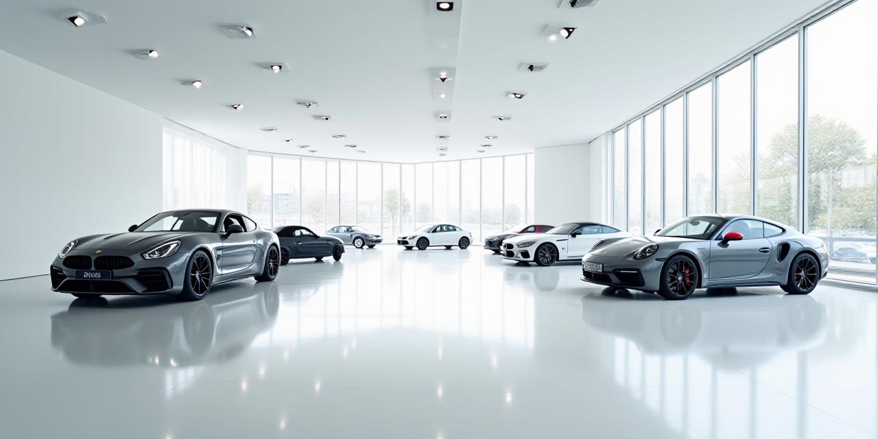 Showroom automobile moderne Paris